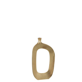 J-Line VAAS OVAAL ALUMINIUM GOUD LARGE