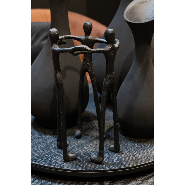 J-Line FIGURE PERSON CIRCLE ALU BL