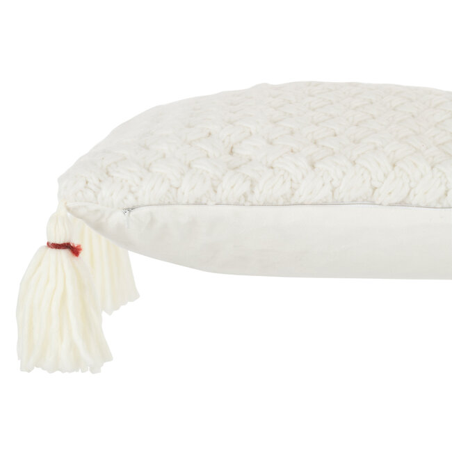 J-Line KUSSEN GEBREIDE KWAST ACR WH