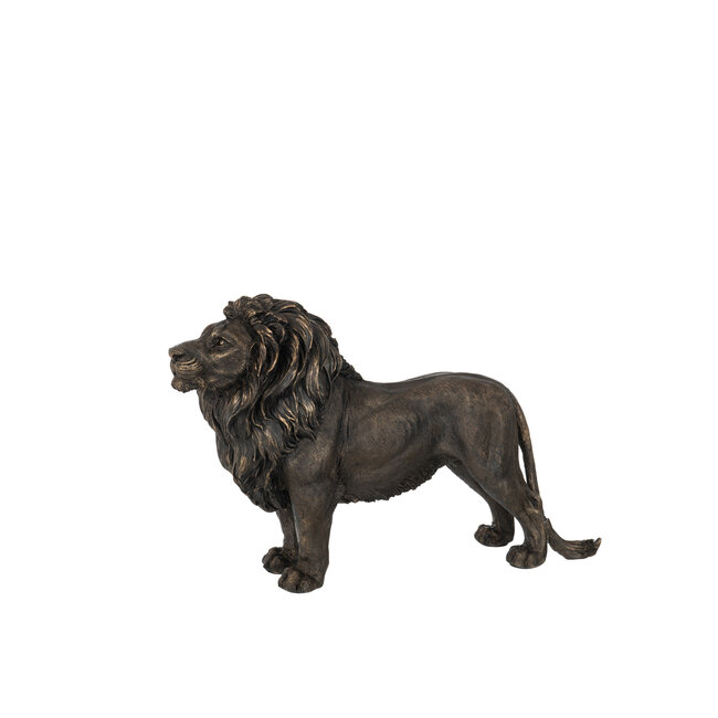 J-Line LION POLY BRONZE LARGE