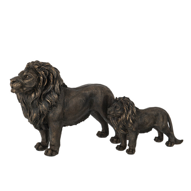 J-Line LION POLY BRONZE LARGE