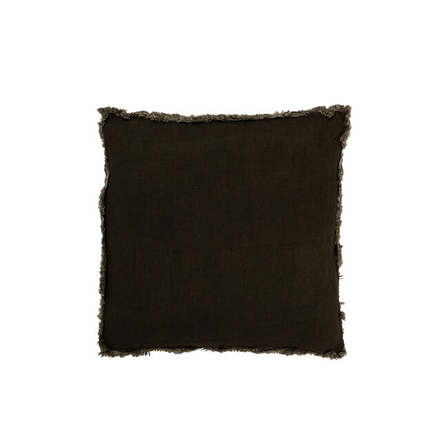 J-Line KUSSEN FRINGE VIERKANT COT GRN