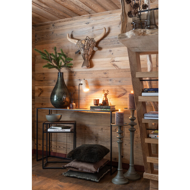 J-Line KUSSEN FRINGE VIERKANT COT GRN