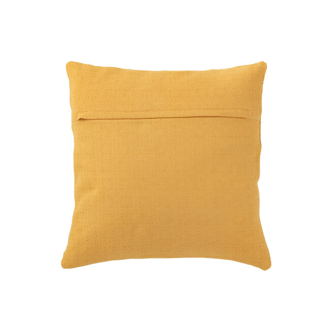 J-Line KUSSEN BLOEM TEXTIEL ORANJE