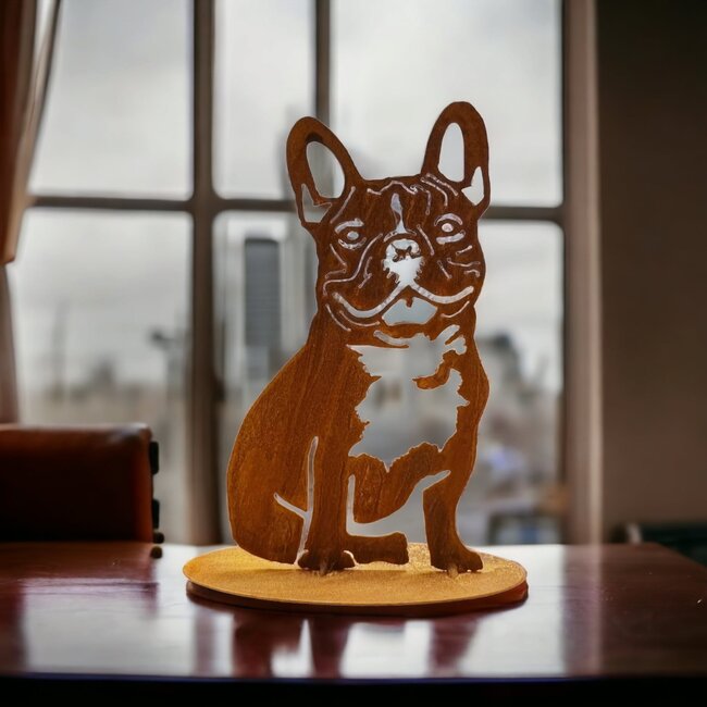 Dream-Garden Tuinbeeld Patser de Bulldog -B16 x H31cm