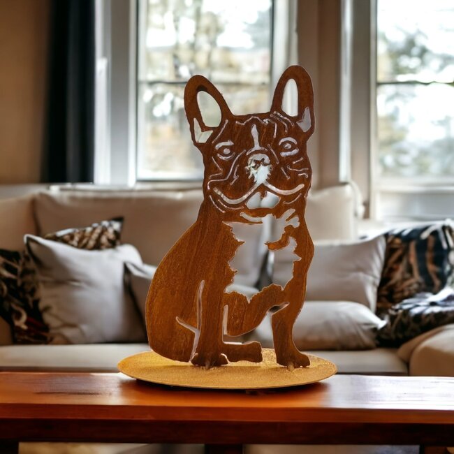 Dream-Garden Tuinbeeld Patser de Bulldog -B16 x H31cm