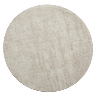 J-Line Handgemaakte beige vloerkleed rond  150 x 150 cm