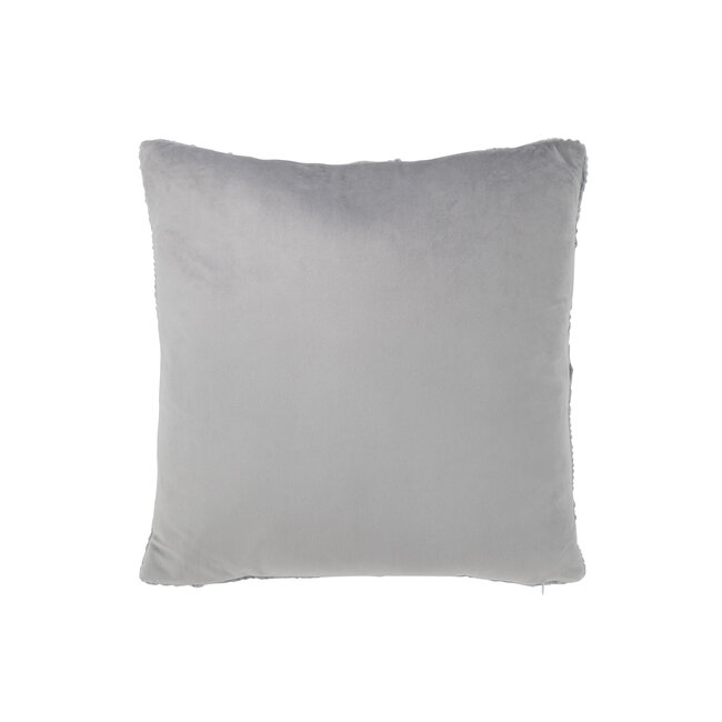 J-Line Sierkussen twist grijs 45x45cm