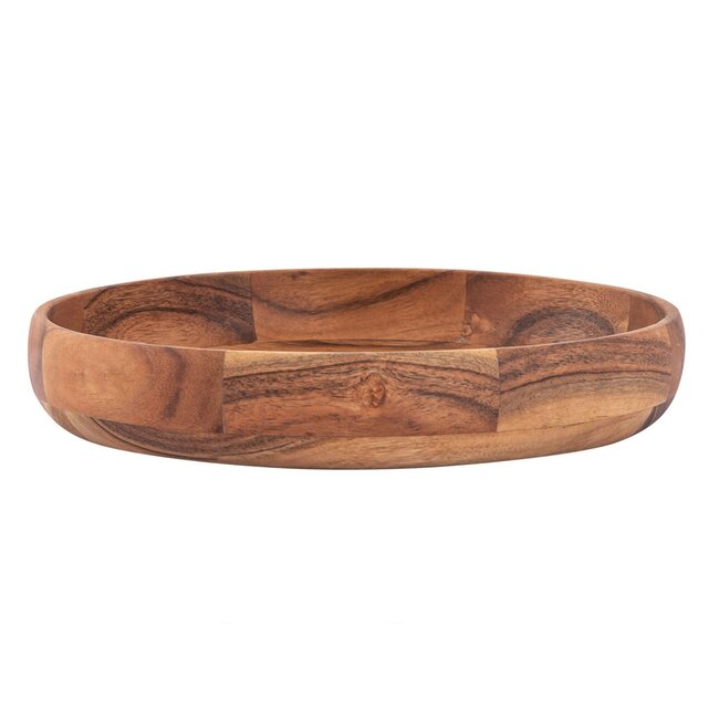 Dream-Living Handgedraaide Acacia houten schalen set ø 30cm 8 delig