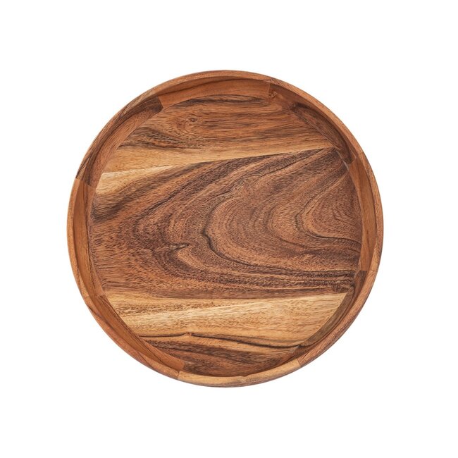 Dream-Living Handgedraaide Acacia houten schalen set ø 30cm 8 delig