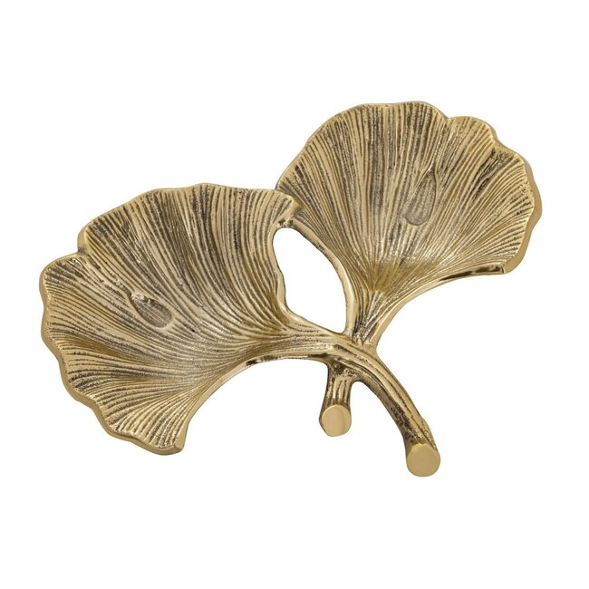 Dream-Living Decoratieve schaaltjes ginkgo 2 bladeren goud