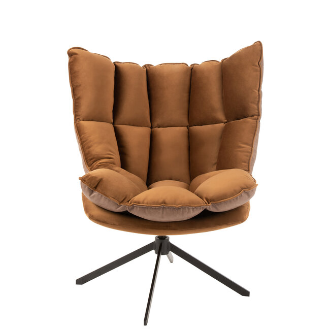J-Line Cosy lounge - relax stoel bruin