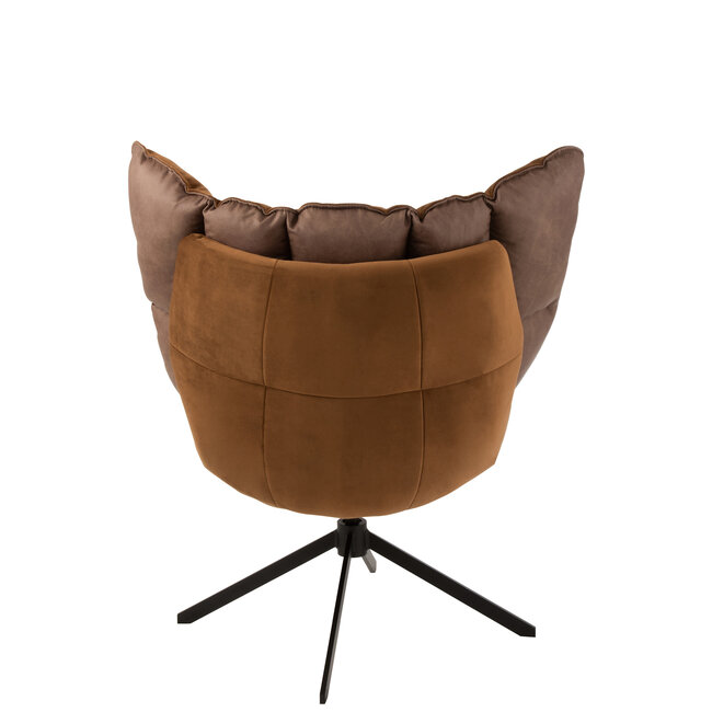 J-Line Cosy lounge - relax stoel bruin