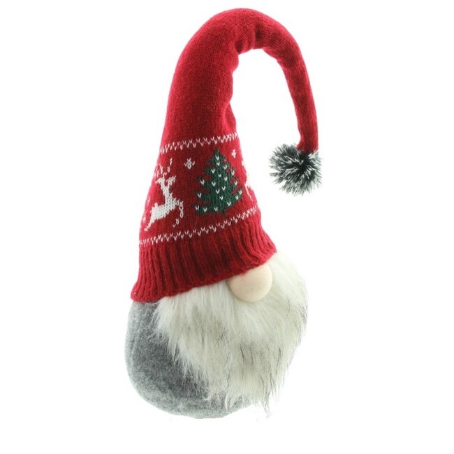 Dream-Living Kerst goblins-Kabouter met rode muts  60x16 cm