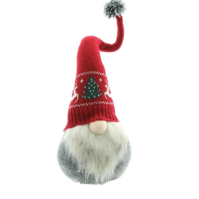 Dream-Living Kerst goblins-Kabouter met rode muts  60x16 cm