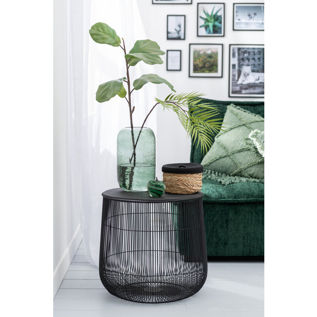 J-Line Paperweight Apple Glass Green Large