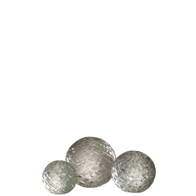 J-Line Paperweight Lose Glass Tr Large