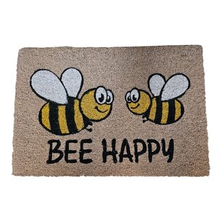 Dream-Living Kokos Deurmat Bee Happy