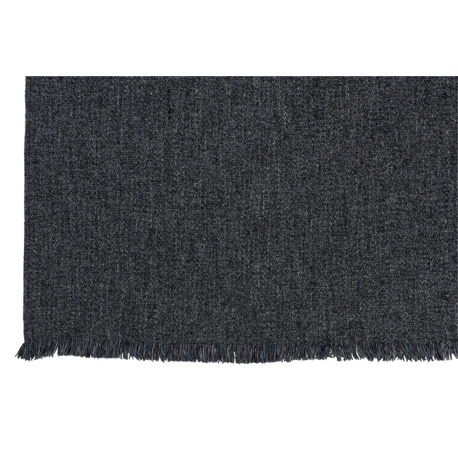 J-Line Plaid etnisch katoen blauw 170 x 130 cm