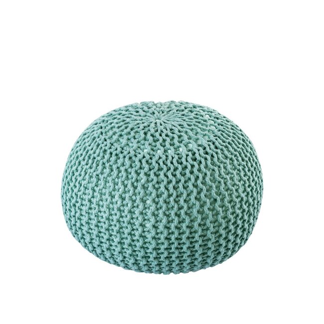 Dream-Living Duurzame poef Ø 45cm mint voor binnen- buiten- zwembad
