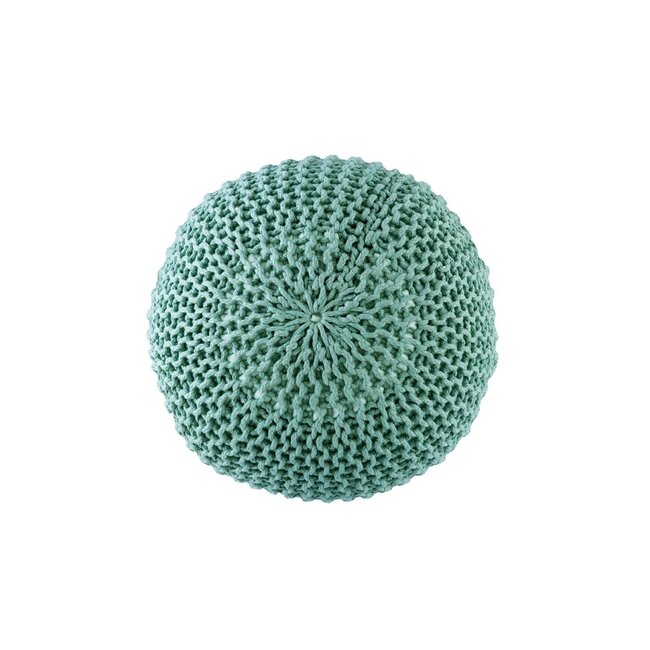 Dream-Living Duurzame poef Ø 45cm mint voor binnen- buiten- zwembad