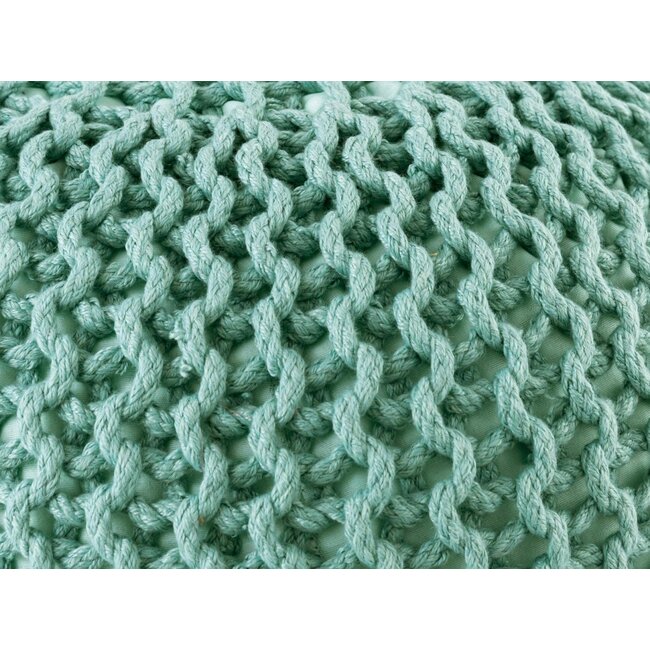 Dream-Living Duurzame poef Ø 45cm mint voor binnen- buiten- zwembad