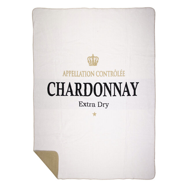 Mars & More plaid wijn chardonnay wit 150x200cm
