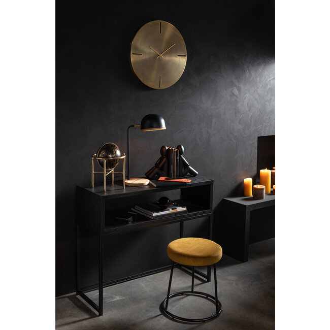 J-Line Set 2 Boekensteun P'tit Maurice zwart 32x9x23cm