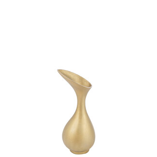J-Line Vaas Olivia Aluminium goud 45x19x17cm