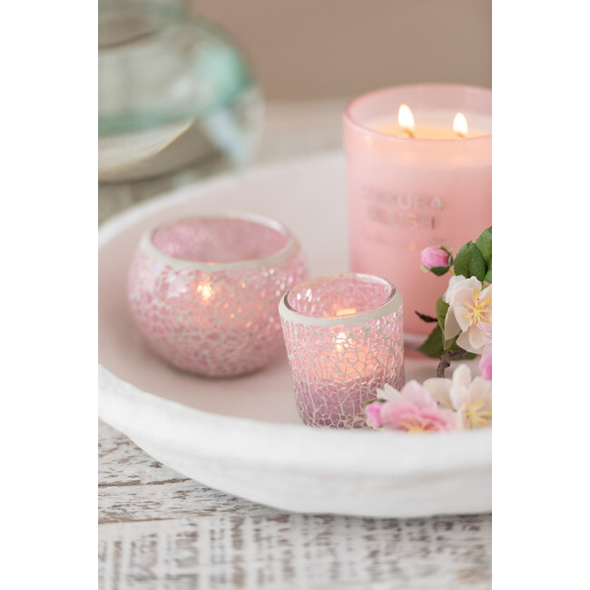 J-Line Schalen set Chad papier mache wit 3 stuks