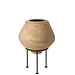J-Line Pot Op Voet Chad papier mache bruin