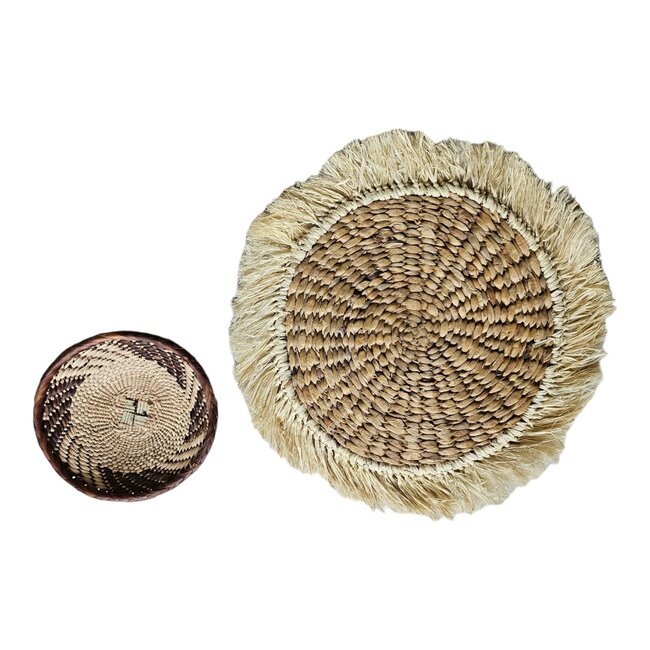 Bali-Dreams Zeegras mandje, schaaltje, wanddecoratie 17cm