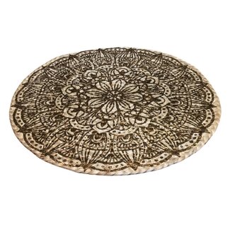 Bali-Dreams Wanddecoratie Lotus Jute koper 38 cm