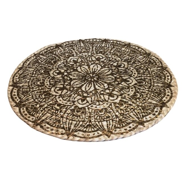 Bali-Dreams Wanddecoratie Lotus Jute koper 38 cm