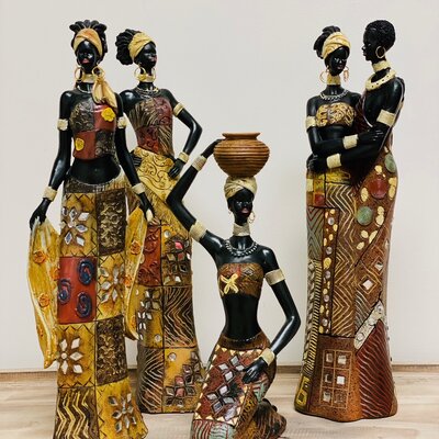 Kleurige Africaanse dame 