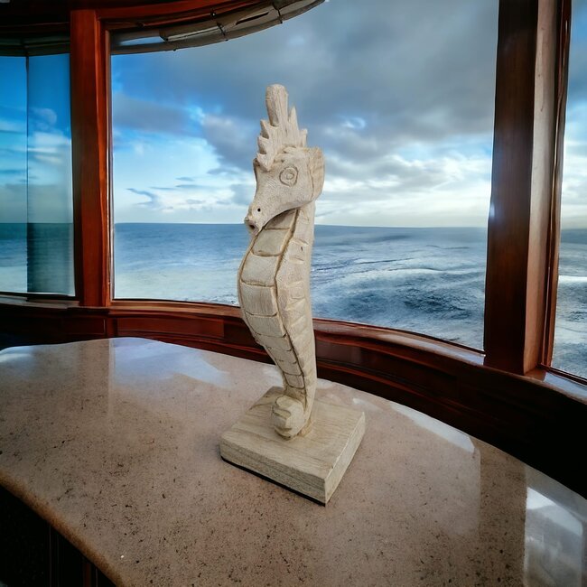 Bali-Dreams Houten zeepaardje 31x11x4cm