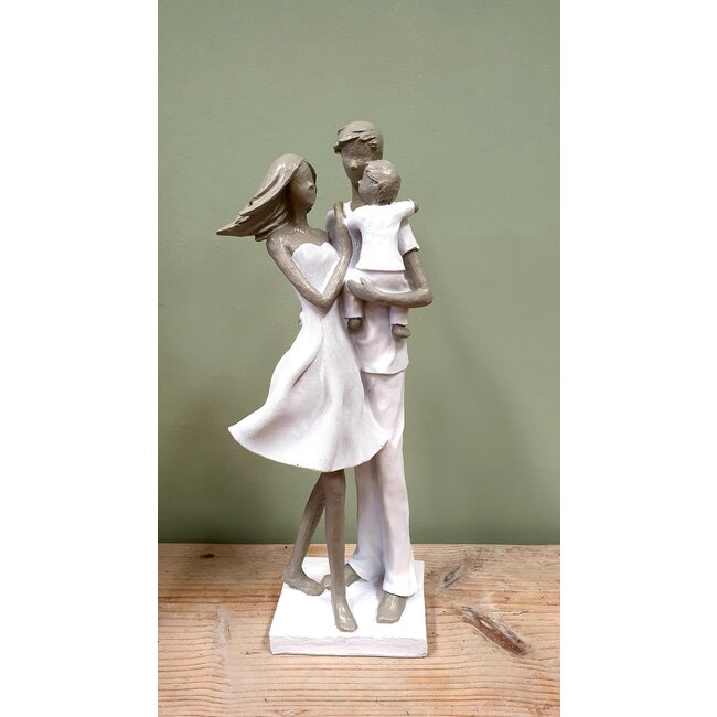 J-Line  Beeldje vader moeder en baby