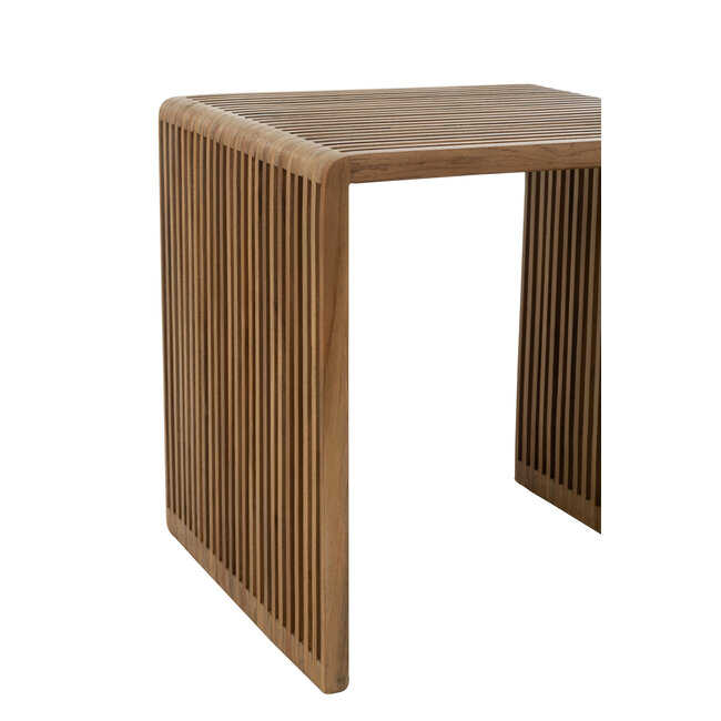 J-Line Set van 2 salontafels Cubic Recycle Teak naturel