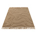 J-Line Vloerkleed Getuft Rondingen/Franjes Wol Beige