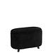 J-Line Kruk Opberger Teddy Polyester Zwart
