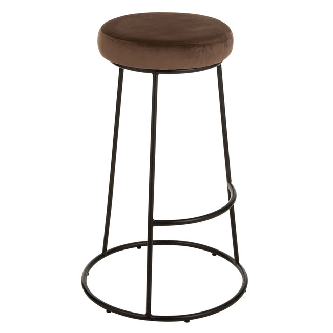 J-Line Kussen Voor Frame Textiel Bruin