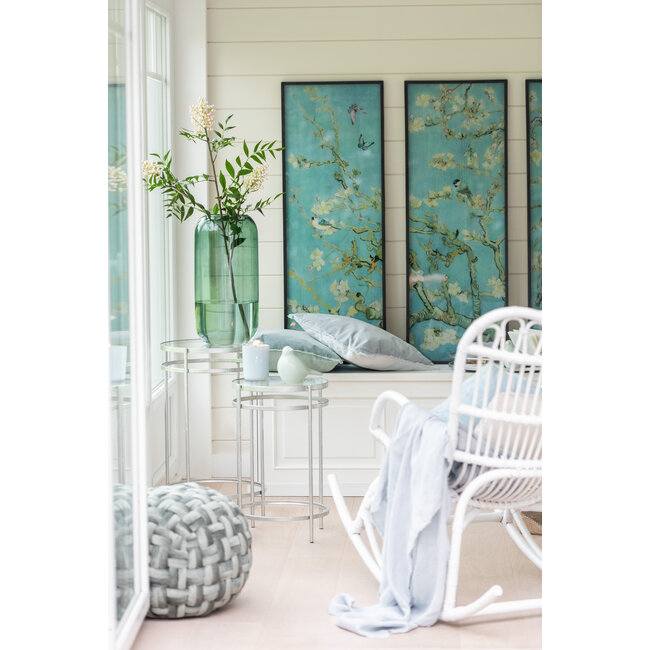 J-Line Schommelstoel Rotan Wit