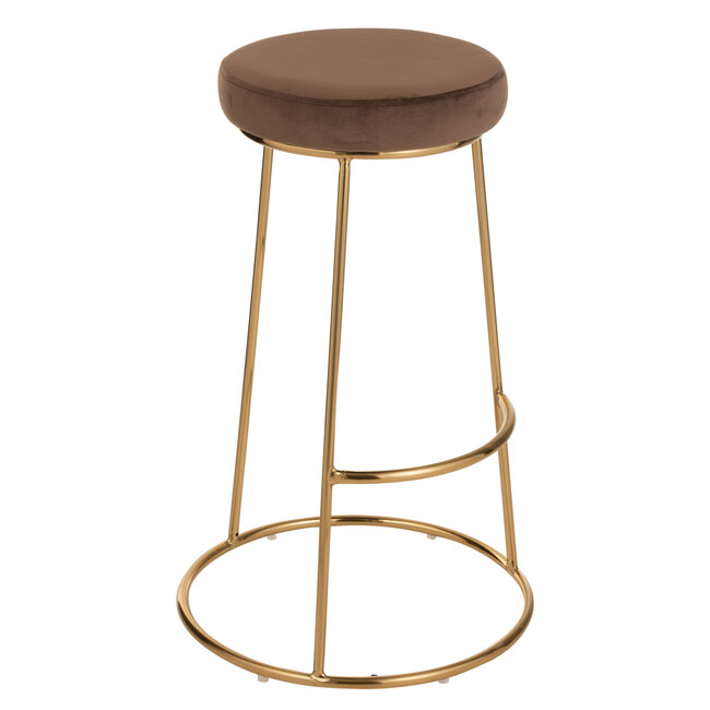 J-Line Kussen Voor Frame Textiel Bruin