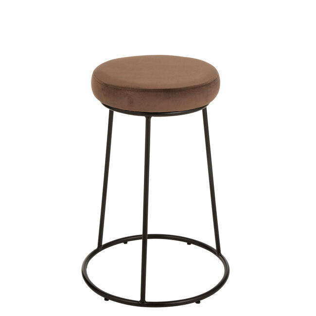 J-Line Kussen Voor Frame Textiel Bruin