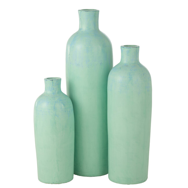 J-Line Vaas Lauwra Cement Wit Medium