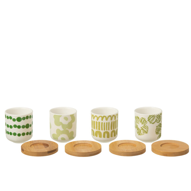 J-Line Pot Origineel Papier Mache Wit