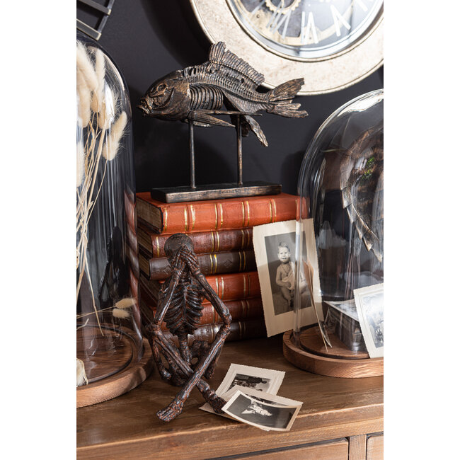 J-Line Boeken Poly Bruin Groot