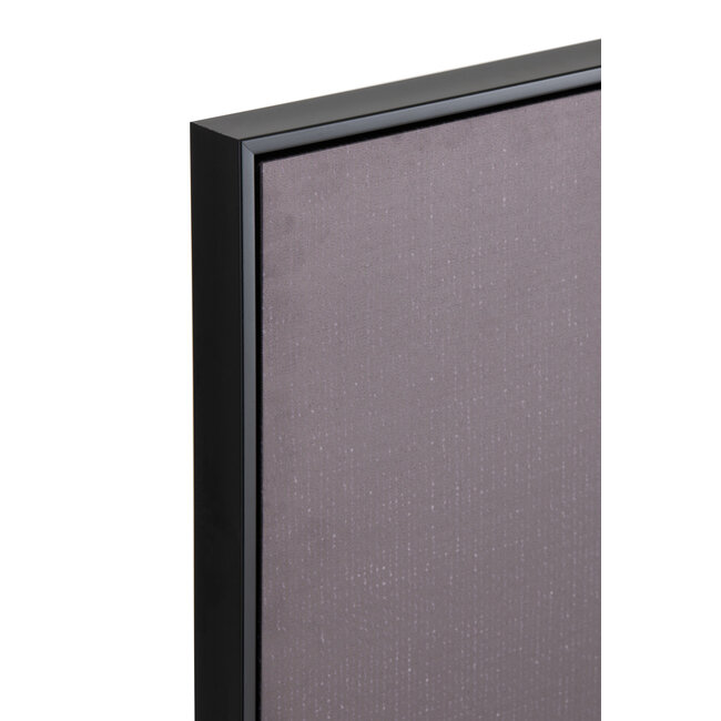 J-Line Frame Dame Canvas/Hout Wit/Zwart