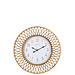 J-Line Wandklok Wonder Rotan Naturel/Wit 61cm