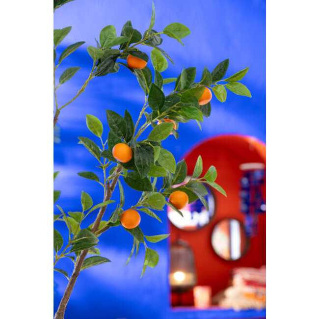 J-Line Sinaasappelboom In Pot Kunst 130x15x12.8cm